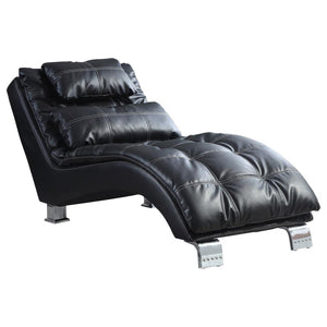 Midnight Modern Chaise Lounge Chair