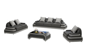 Lillian Modern Leather Sofa Set