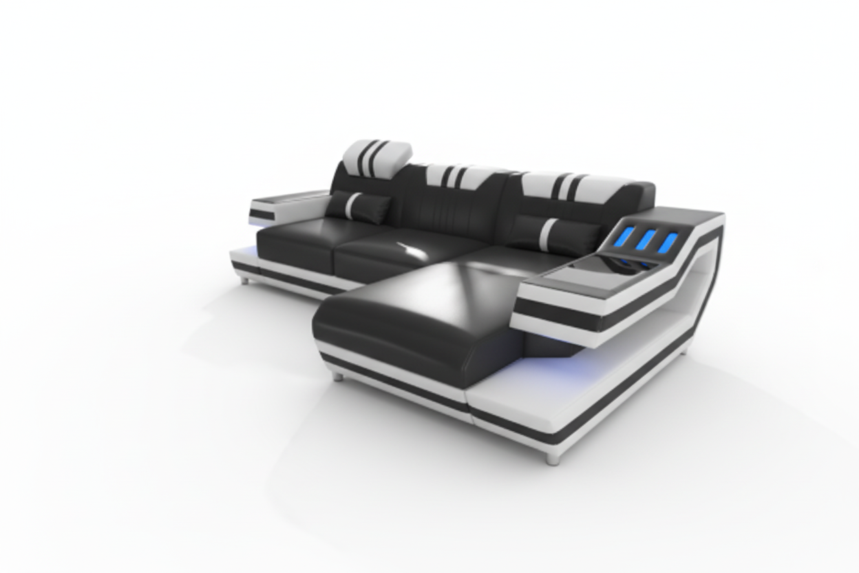 Aura Compact Sectional blank shadow