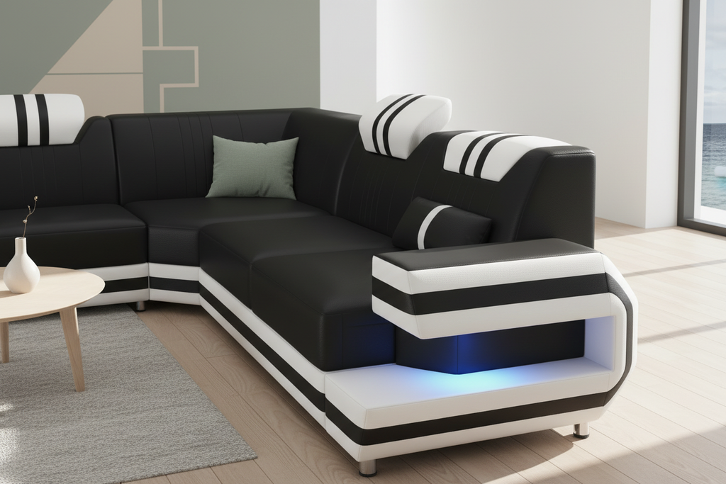 Aura Corner Sectional close-up armrest Scandinavian