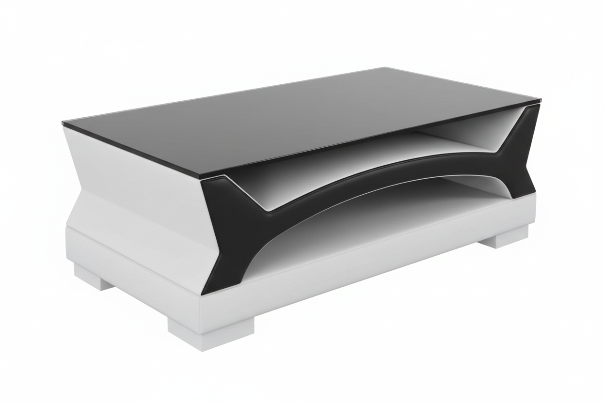 Coffee Table Three-Quarter Elevated View