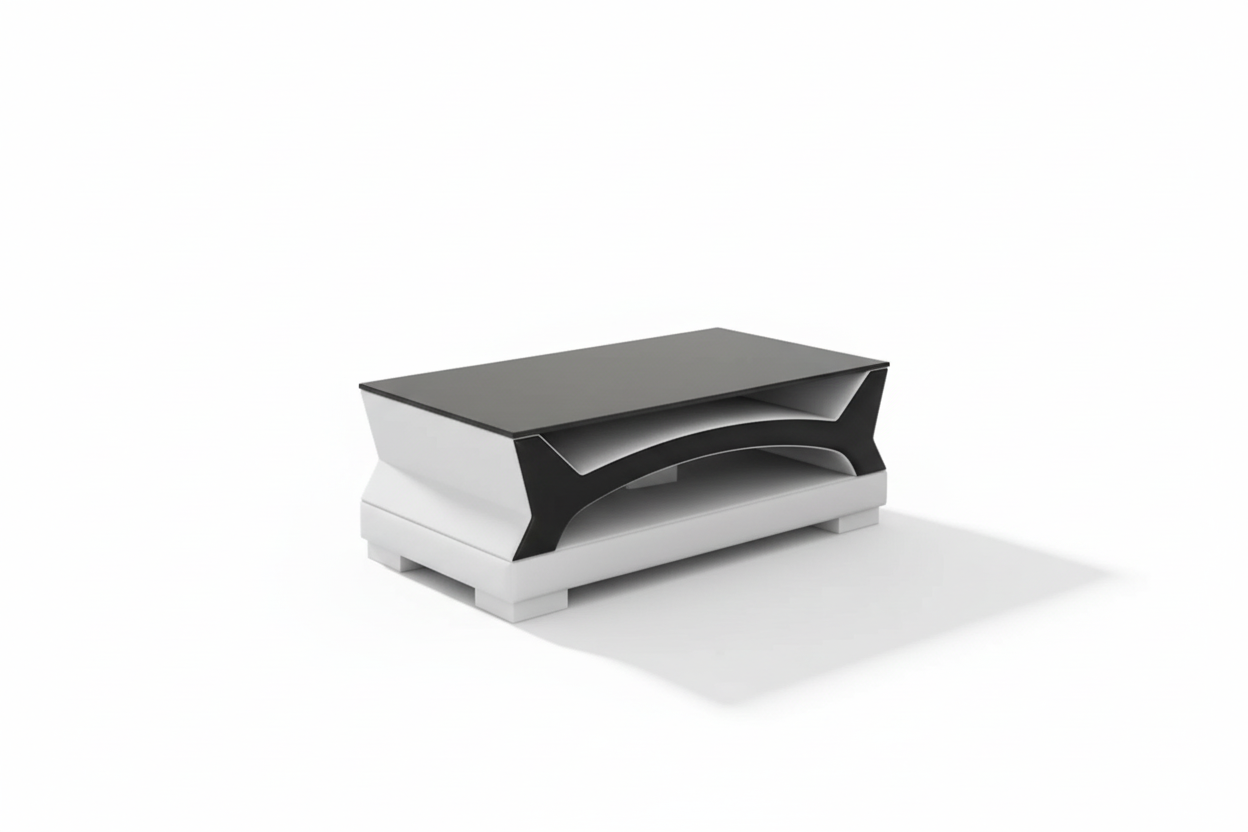 Coffee Table with Medium-Dark Short Shadow