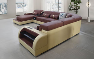 Blaylock Modern Sectional Sofa with LED Light