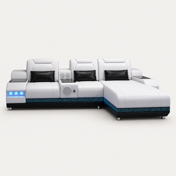 Celsius Mini Modern Leather Sectional