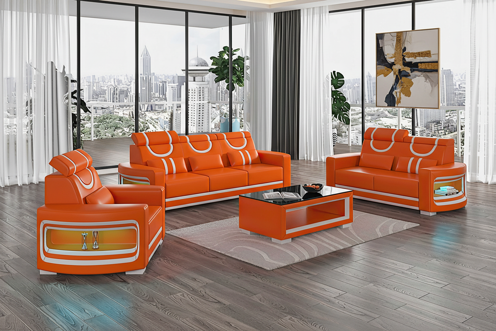 Luca Modern Sofa Set - Luxury Apartment