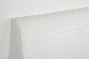 Monida Italian Modern White Bed