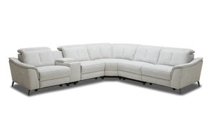 Rium Fabric Modern Sectional With Recliners