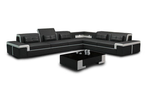 Yaphet Modern Leather Sectional