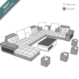 Selena Modular Tufted Sectional