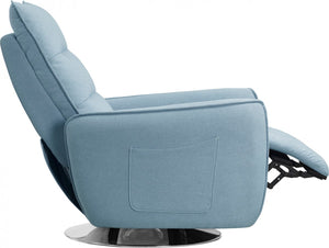 Divencci Modern Blue Fabric Recliner Chair